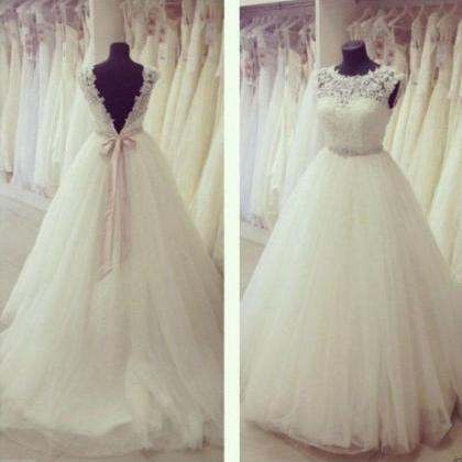 Ivory Wedding Dresses,tulle Wedding Dresses With..