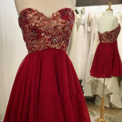 Sweetheart Homecoming Dress,sequined Homecoming..