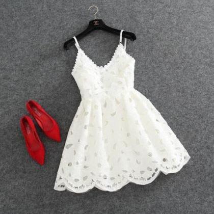 Cute Homecoming Dresses,white Homecoming..