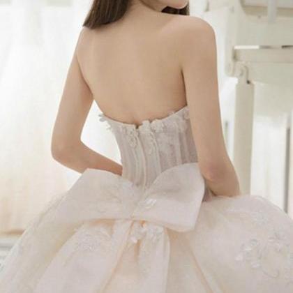 Sweetheart Wedding Dresses,appliques Wedding Dress..
