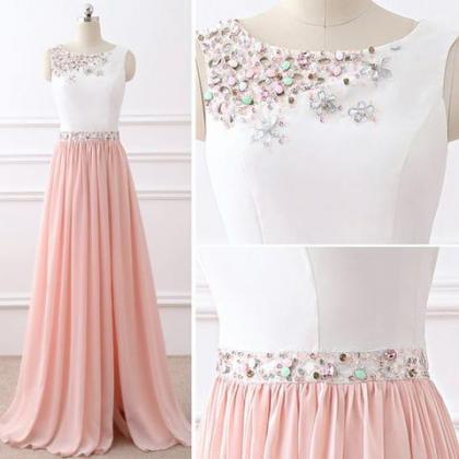 Chic Prom Dress,a-line Prom Dresses,chiffon Prom..