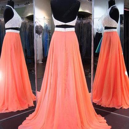 Perfect Prom Dress,a-line Prom Dress,halter Prom..