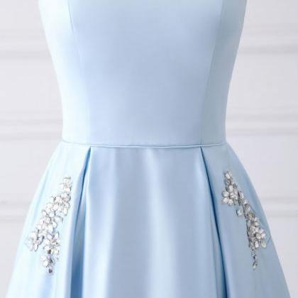 Simple Prom Dress,a-line Prom Dresses,strapless..