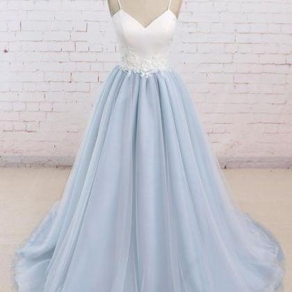 Long Prom Dresses,tulle Prom Dress,a Line Prom..
