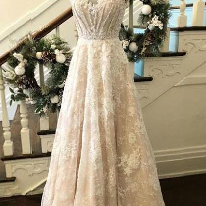 Custom Made Prom Dresses,lace Prom Dress,long..