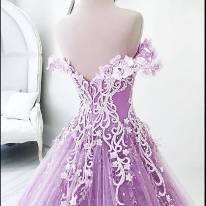 Ball Gown Prom Dresses,off-the-shoulder Prom..