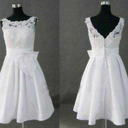 High Neck Princess White Lace Bodice Taffeta Skirt..