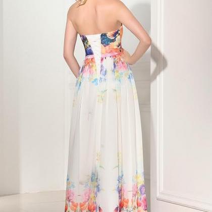 2016 Empire Waist Prom Dresses,colorized Chiffon..