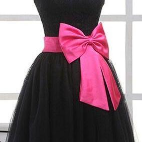 Black Lace Homecoming Dresses ,elegant Short..