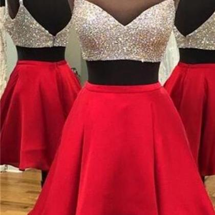 Two Pieces Homecoming Dresses Prom Gowns,2 Pieces..