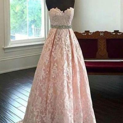 Ball Gown Prom Dress,sweetheart Prom Dress,lace..