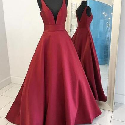 Sexy Prom Dresses,burgundy Prom Dresses, Red Prom..