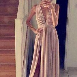 Blush Pink Prom Dresses,A-Line Prom..