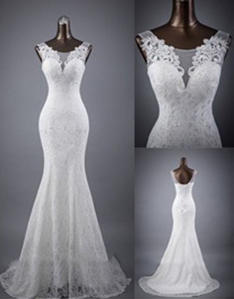 Elegant Wedding Dresses,sleeveless Wedding Dress, Mermaid Wedding Dresses,lace Up Wedding Dress,popular Wedding Dresses,lace Wedding