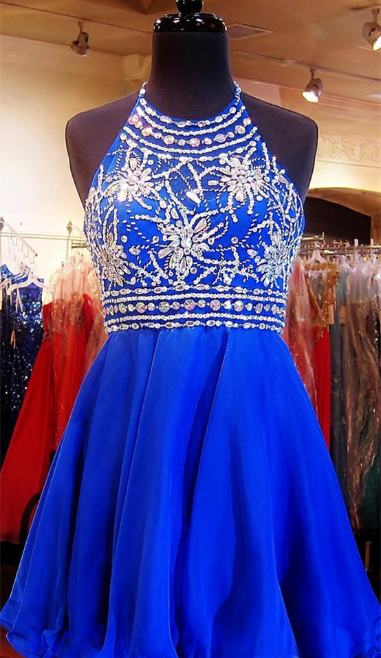 Royal Blue Homecoming Dress,sparkle Homecoming Dresses,beautiful Homecoming Gowns,fashion Prom Gowns,beaded Sweet 16 Dress,homecoming