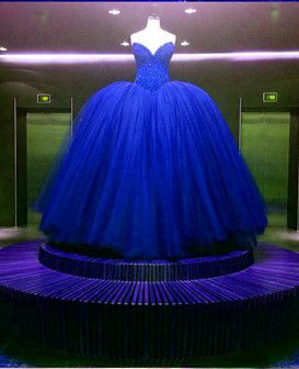 royal blue princess ball gown
