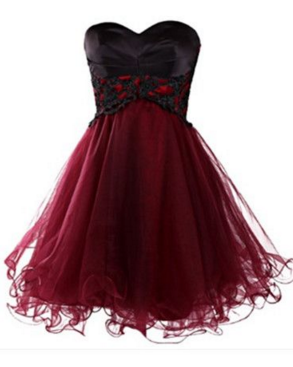 Tulle Homecoming Dresses,a Line Homecoming Dresses,burgundy Homecoming Dress,short Cocktail Dresses,cute Prom Dresses,black Lace Homecoming Dress