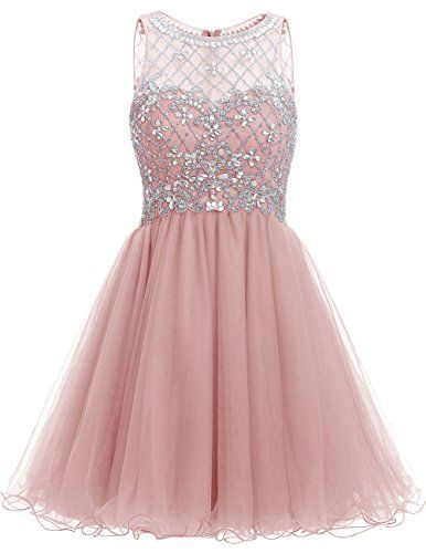 Pink Homecoming Dresses,short Homecoming Dress,a-line Homecoming Dress,tulle Homecoming Dress,sweetheart Homecoming Dresses,illusion Crystal