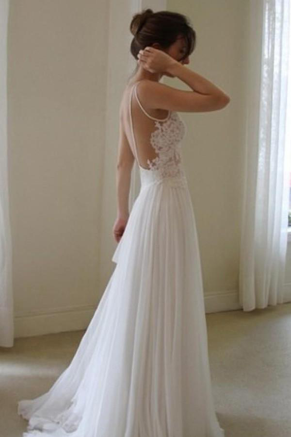 simple backless wedding dresses