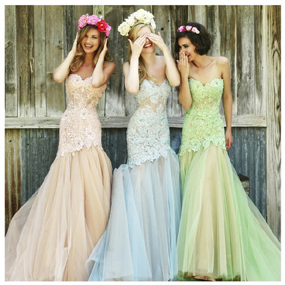 Fashion Plaza Strapless Bridesmaids Evening Dresses