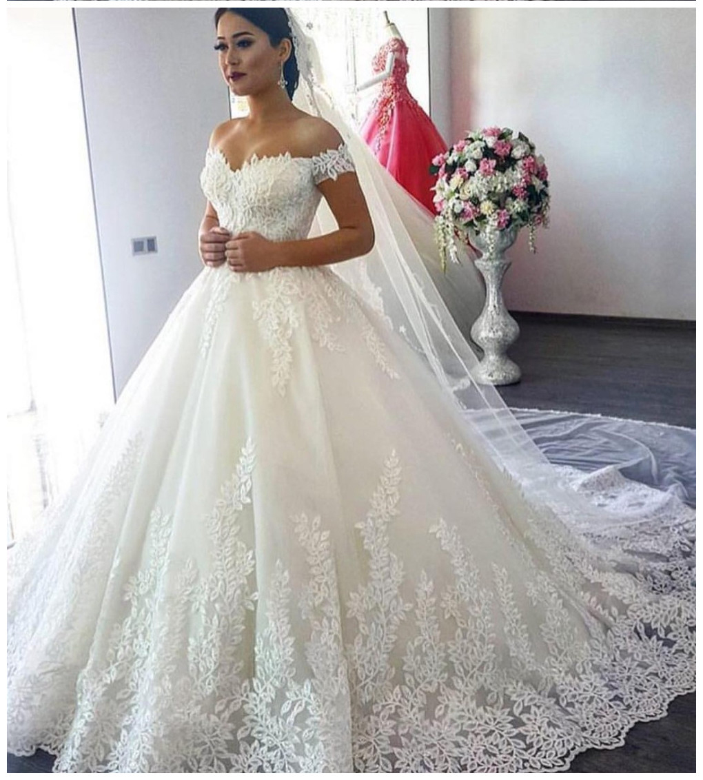 white wedding ball gowns