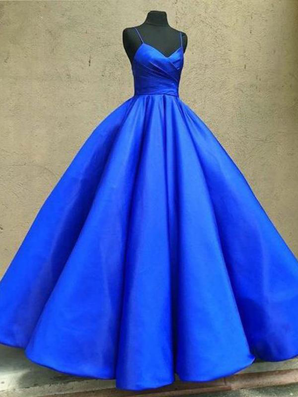 simple royal blue dress