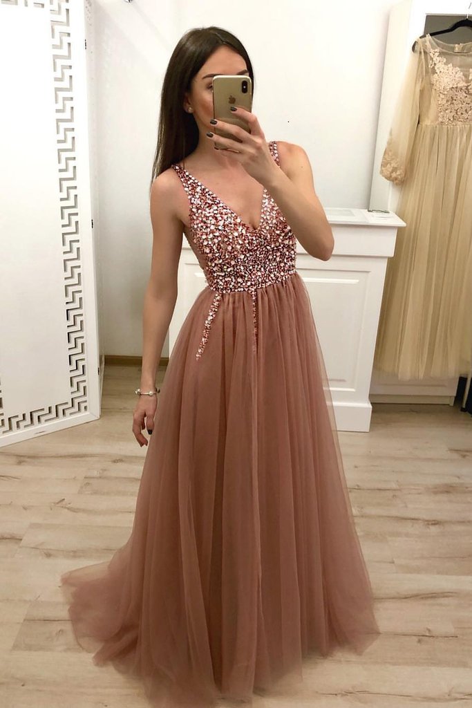 beaded prom dress