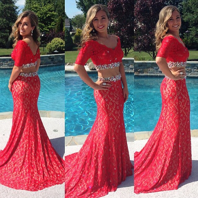 red prom outfit