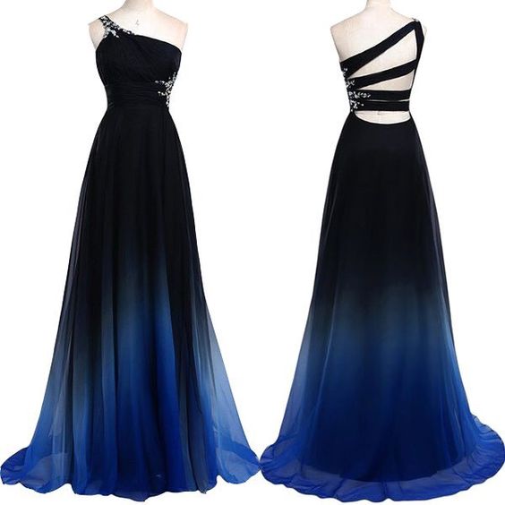ombre prom dress