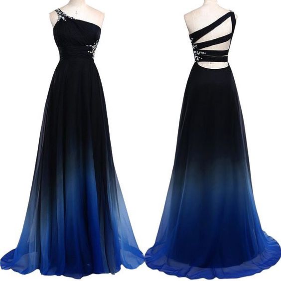 Blue ombre formal dress sale