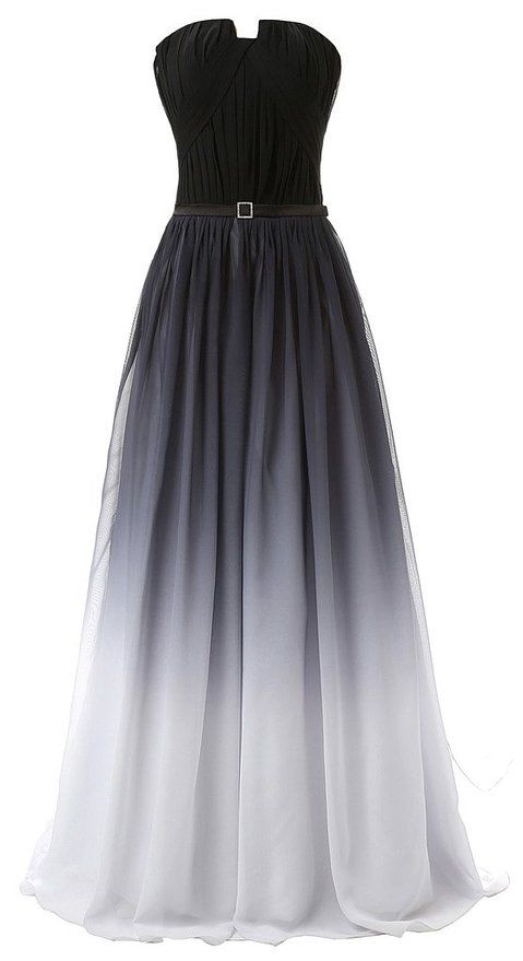 Black and blue ombre hotsell prom dress