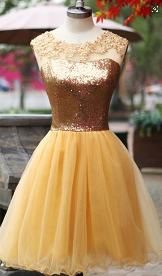 Gold Sequin Homecoming Dresses ,black Short Homecoming Dress,gold Lace Short Prom Dresses,open Back Beaded Wedding Party Dress, Short Prom