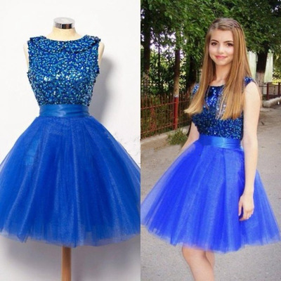 Royal Blue Sweet 16 Dresses Short