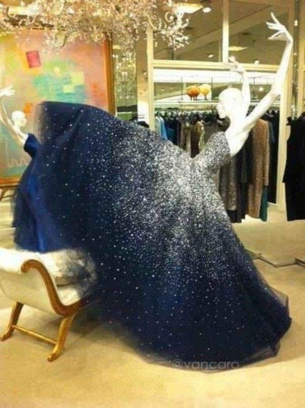 A-line Prom Dresses, Navy Blue Prom Dress, Beading Prom Dresses, Ball Gown Prom Dress,tulle Formal Dresses,evening Dresses