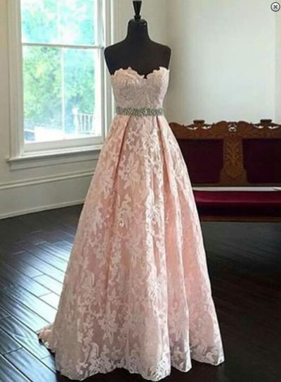 Ball Gown Prom Dress,sweetheart Prom Dress,lace Prom Dress,a-line Prom Dress, Beading Evening Dresses, Prom Dress