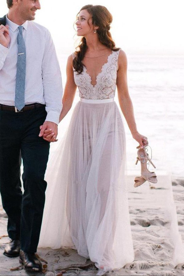 Elegant Wedding Dress Beach Wedding Dress Coast Wedding Dresses Lace