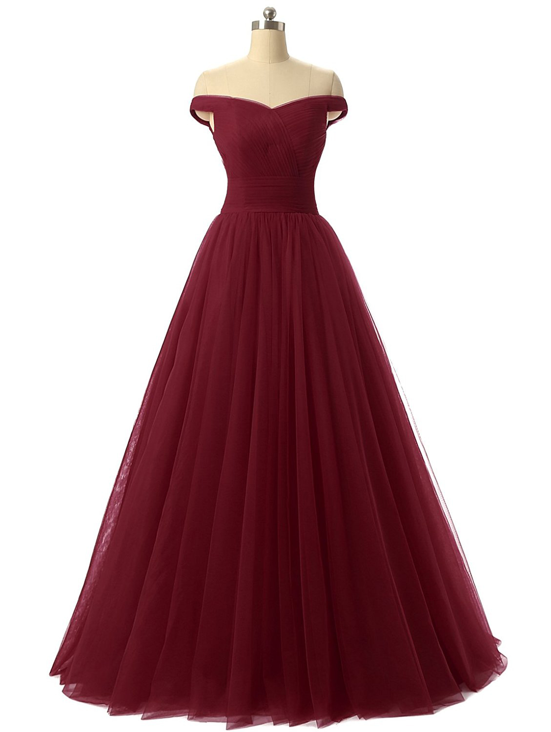 Red Prom Dresses, Formal Evening Dress, Sexy Burgundy Prom Dresses, Red Evening Dress, A Line Prom Dress, Off The Shoulder Prom Dress, Ball Gown