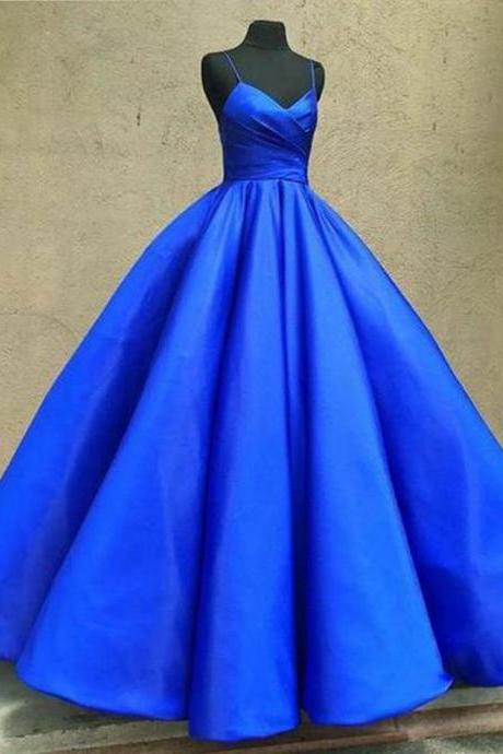 Royal Blue Prom Dress,long Prom Dress,modest Prom Dresses,simple Prom Gown,a Line Prom Dress Ds144