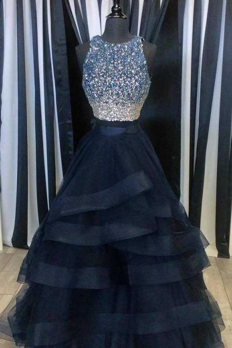 Ball Gown Prom Dress, Beading Prom Dress,Long Prom Dresses,Tulle Prom Dresses,Formal Evening Dress, 2017 Prom Gowns, Formal Women Dress,prom dress
