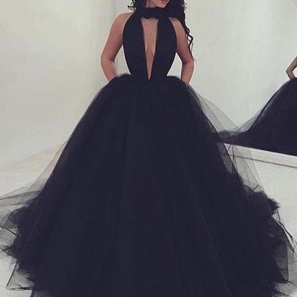 Ball Gown Prom Dresses, Bl..